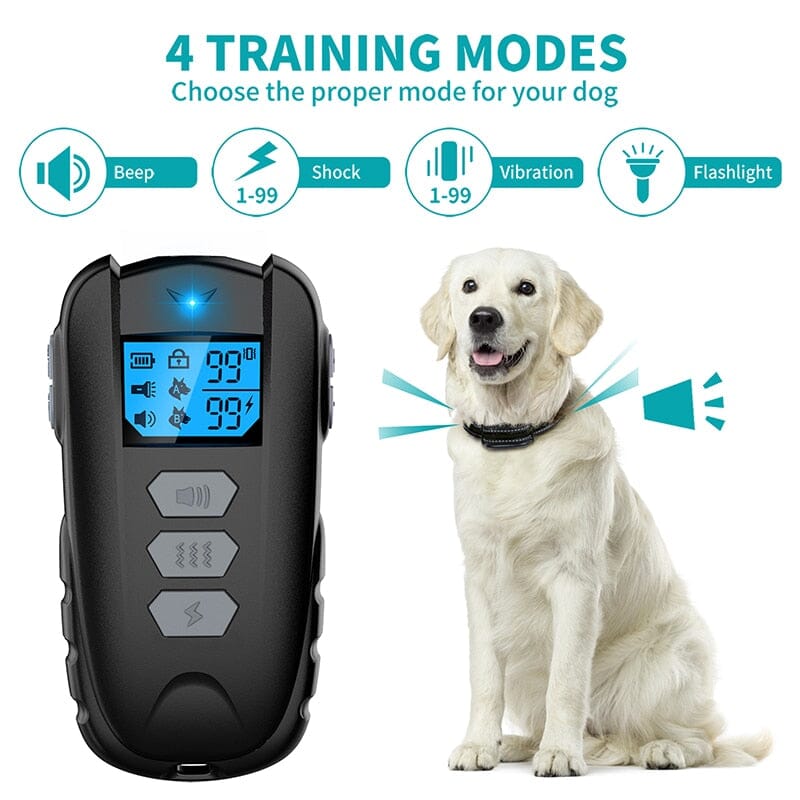 1000ft Electric Dog Training Remote Control Collars 0 Barking Bears