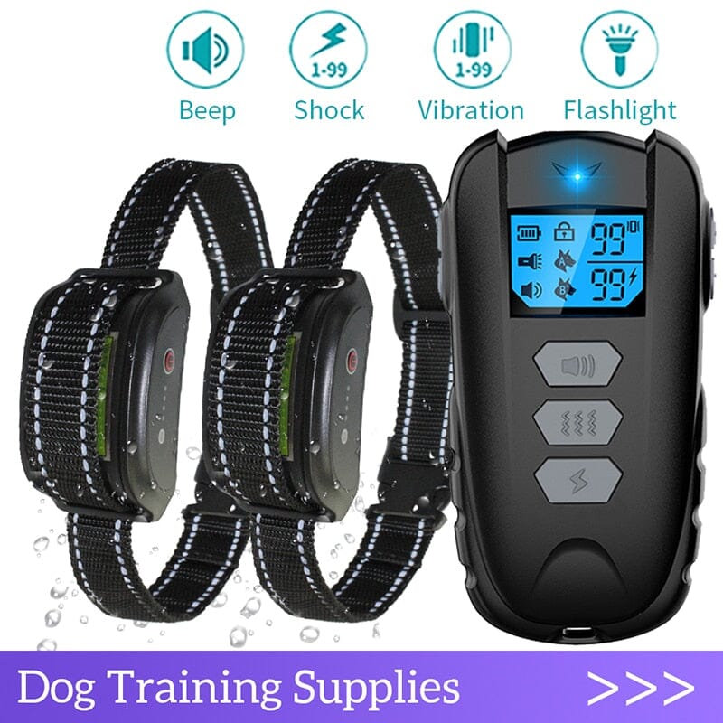 1000ft Electric Dog Training Remote Control Collars 0 Barking Bears