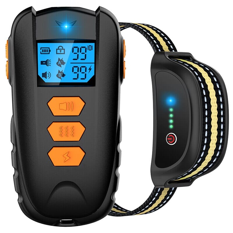 1000ft Electric Dog Training Remote Control Collars 0 Barking Bears Orange
