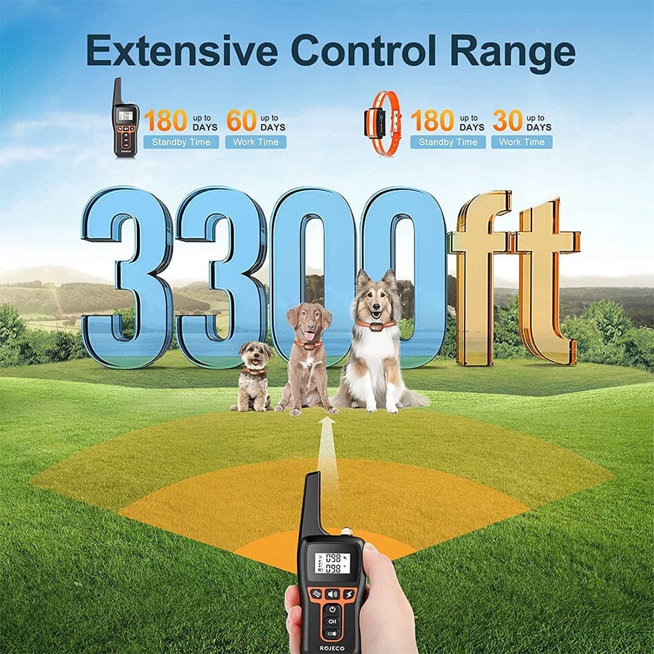 1000m Electric Dog Training Remote Control Collar 0 Barking Bears