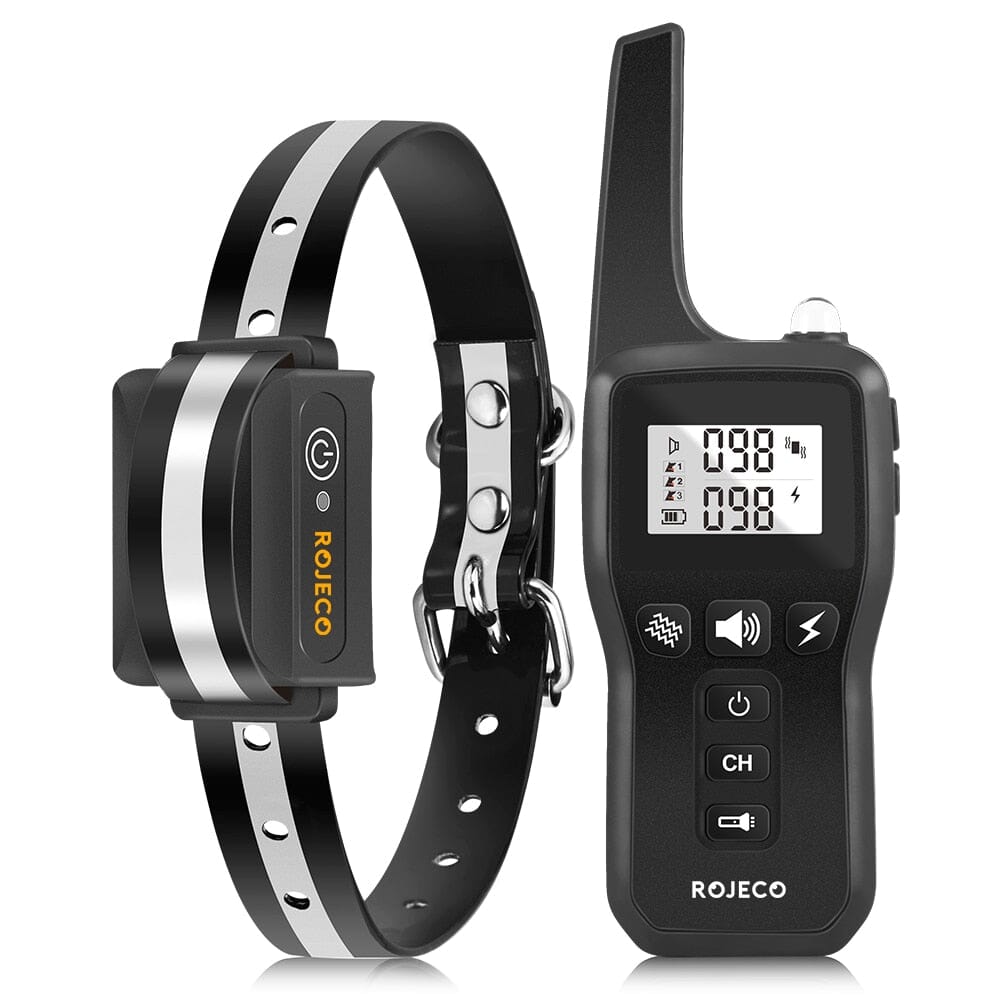 1000m Electric Dog Training Remote Control Collar 0 Barking Bears Black 1 Collar PD529