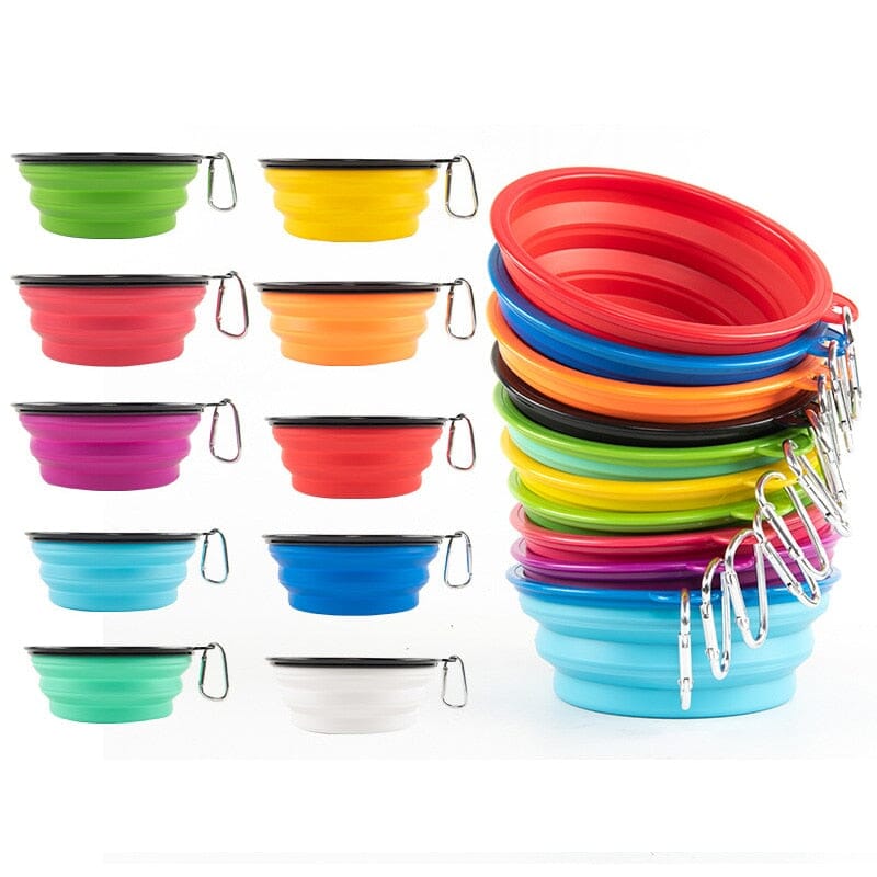 1000ml Large Collapsible Dog Pet Folding Silicone Bowl 0 My Store