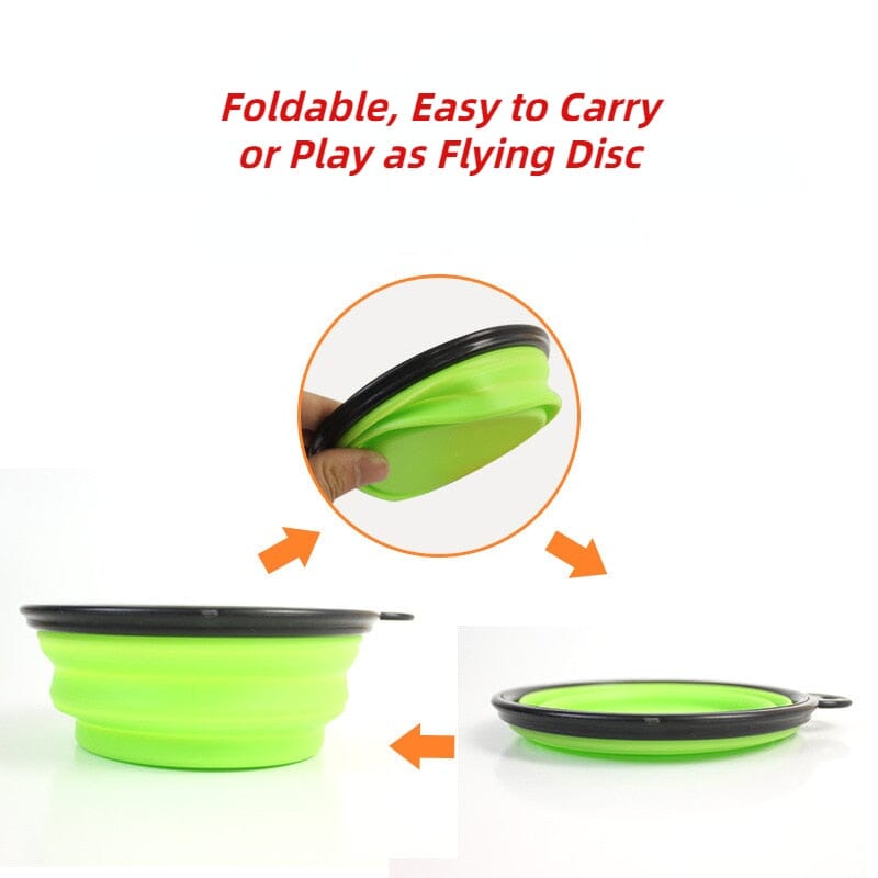 1000ml Large Collapsible Dog Pet Folding Silicone Bowl 0 My Store