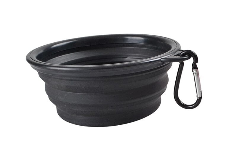 1000ml Large Collapsible Dog Pet Folding Silicone Bowl 0 My Store Black 350ml