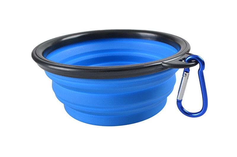 1000ml Large Collapsible Dog Pet Folding Silicone Bowl 0 My Store Blue 350ml