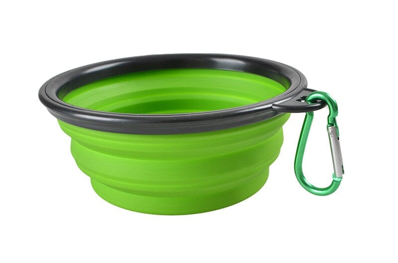 1000ml Large Collapsible Dog Pet Folding Silicone Bowl 0 My Store Green 350ml