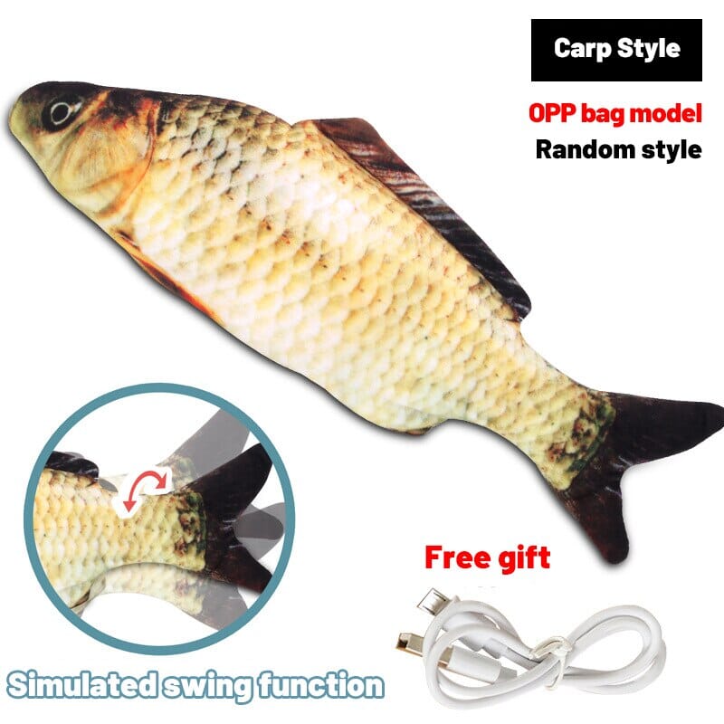 3D Simulation Dancing Wiggle Soft Plush Fish Toy 0 My Store Carp