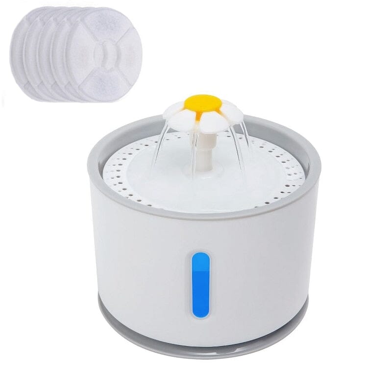 Automatic Pet Cat Water Fountain with LED Lighting 0 My Store Plastic 5PC filters 2.4L
