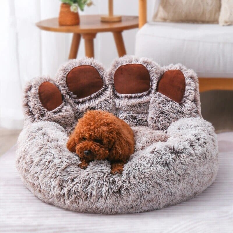 Bear Shape Cushion Warm Soft Paw House 0 My Store brown M 45CM