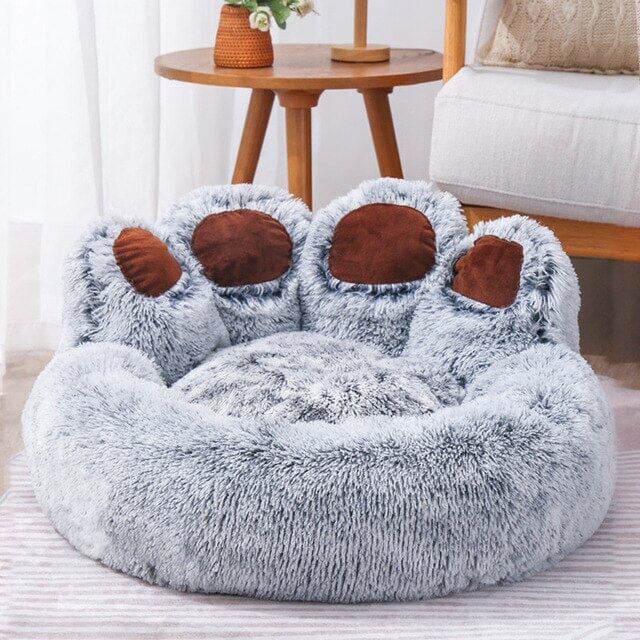 Bear Shape Cushion Warm Soft Paw House 0 My Store Gray M 45CM