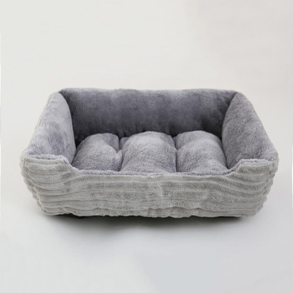 Bed for Dog Cat Pet Square Plush Kennel 0 Barking Bears