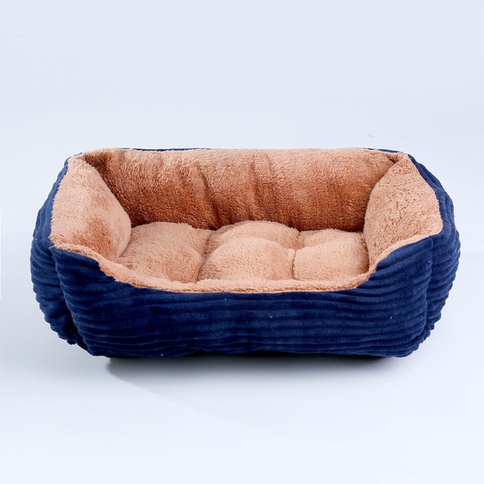 Bed for Dog Cat Pet Square Plush Kennel 0 Barking Bears cat dog bed 03 XS(43X34X12CM)