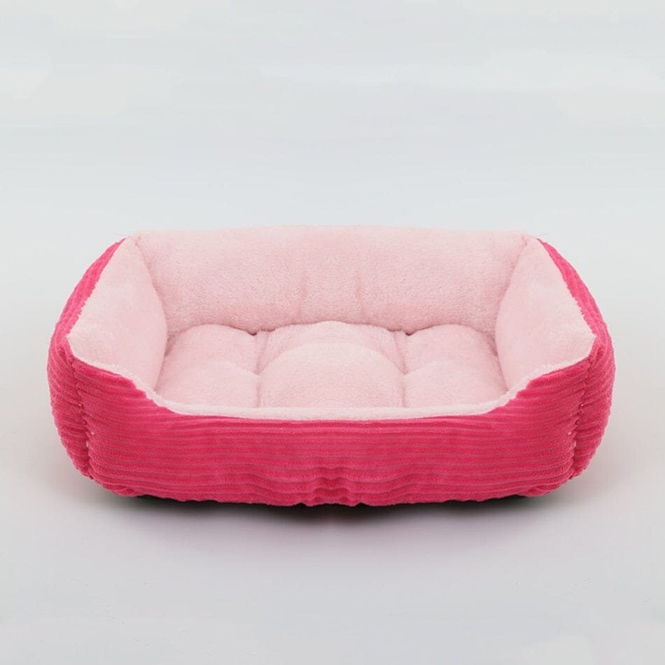 Bed for Dog Cat Pet Square Plush Kennel 0 Barking Bears cat dog bed 07 XS(43X34X12CM)