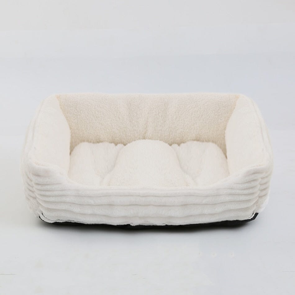 Bed for Dog Cat Pet Square Plush Kennel 0 Barking Bears cat dog bed 09 XS(43X34X12CM)