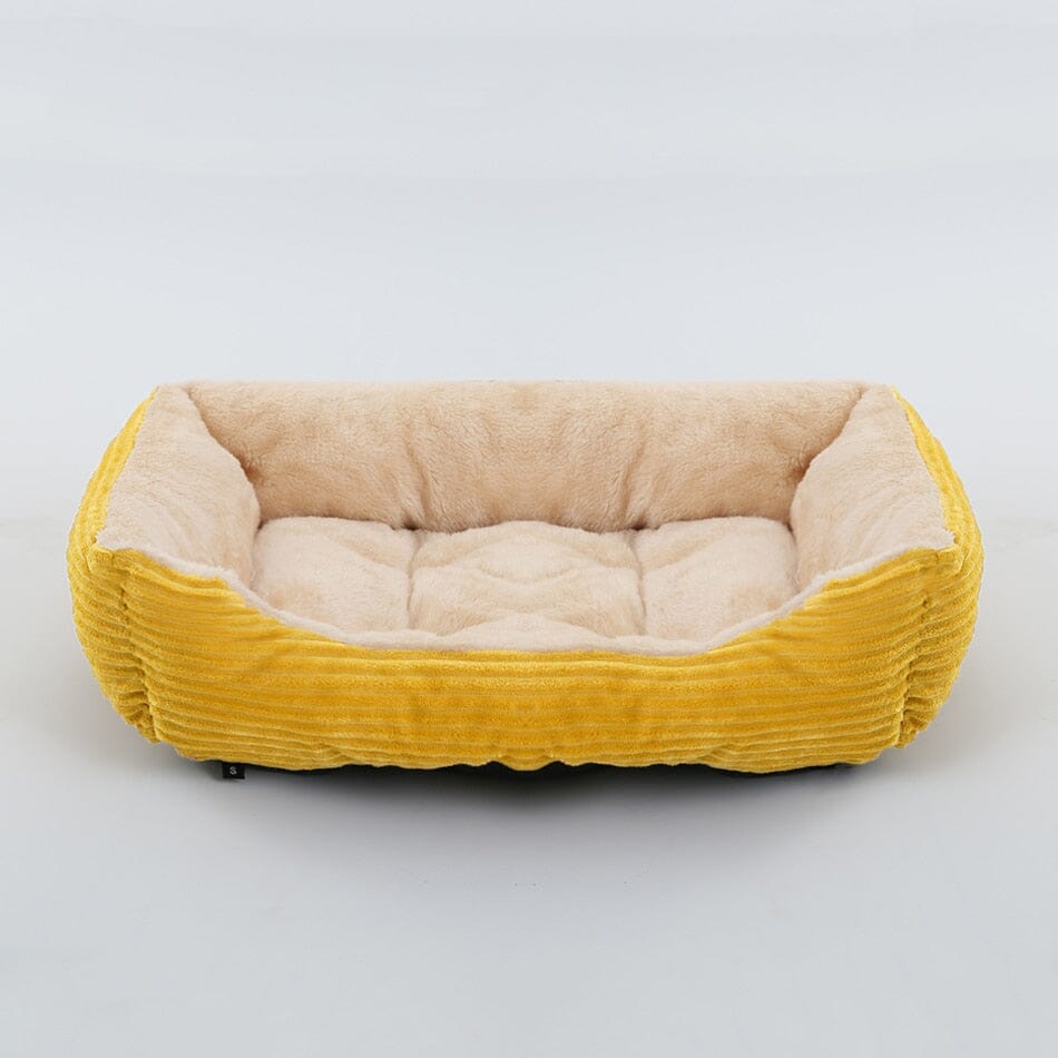Bed for Dog Cat Pet Square Plush Kennel 0 Barking Bears cat dog bed 13 XS(43X34X12CM)