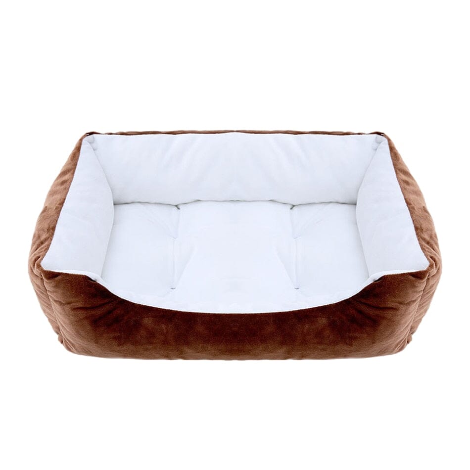 Bed for Dog Cat Pet Square Plush Kennel 0 Barking Bears cat dog bed 15 XS(43X34X12CM)