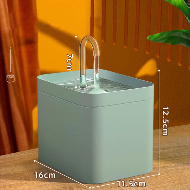 Cat Water Fountain Auto Filter USB Electric Mute Cat Drinker Bowl 1.5L Puppy Store Blue Usb