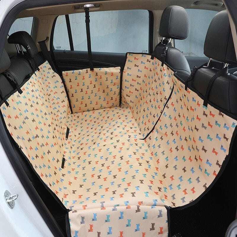 DOG PET CAR SEAT COVER MAT 0 Puppy Store Beige Dog 130x150x38cm