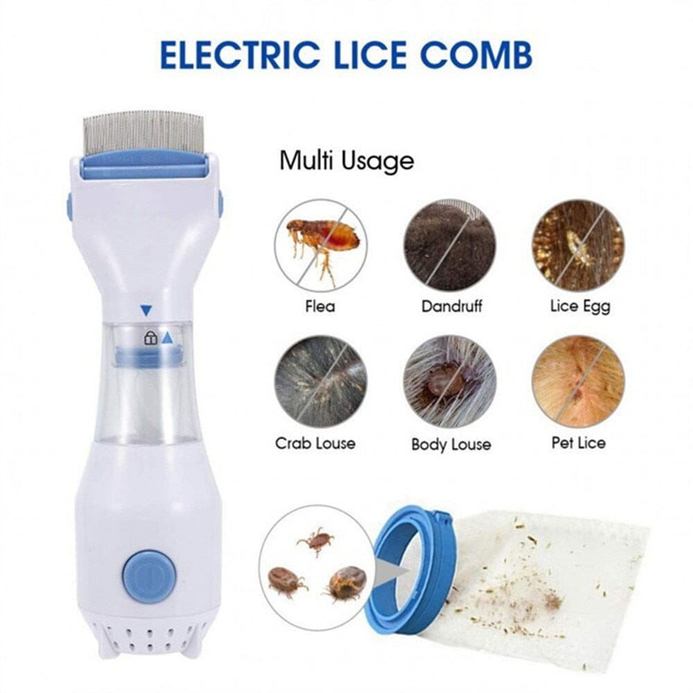 Electric Anti Lice Comb Flea Removal Killer Brush 0 My Store
