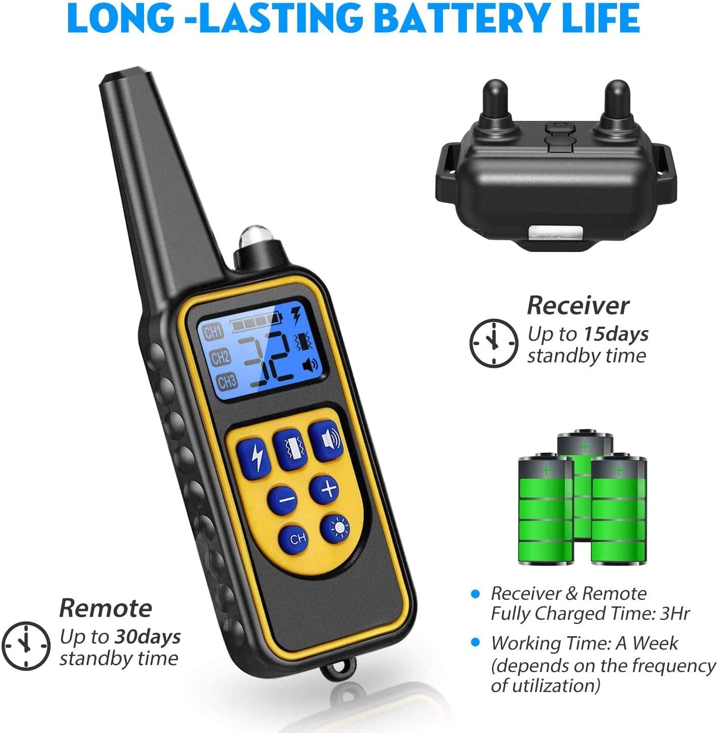 ELECTRIC DOG TRAINING COLLAR Barking Bears