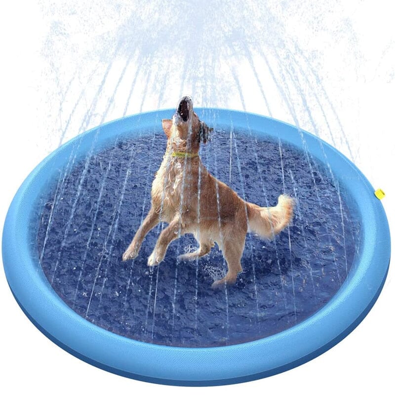 Inflatable Pet Sprinkler Pad Play Cooling Mat Swimming Pool 0 Barking Bears