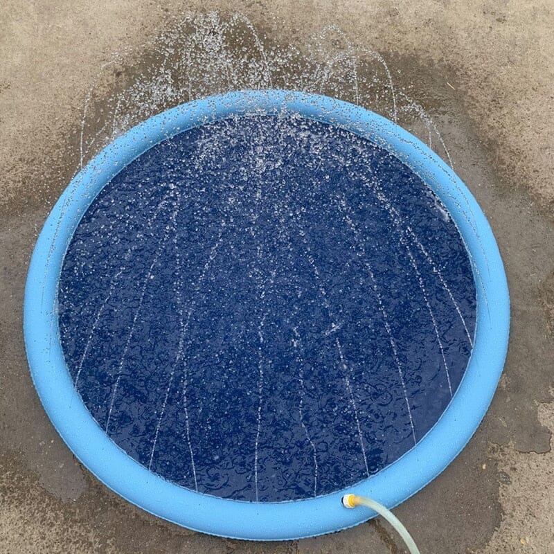 Inflatable Pet Sprinkler Pad Play Cooling Mat Swimming Pool 0 Barking Bears