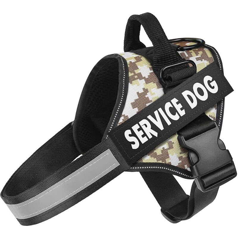 Personalised No Pull Dog Harness 0 Barking Bears Gray Camo XS