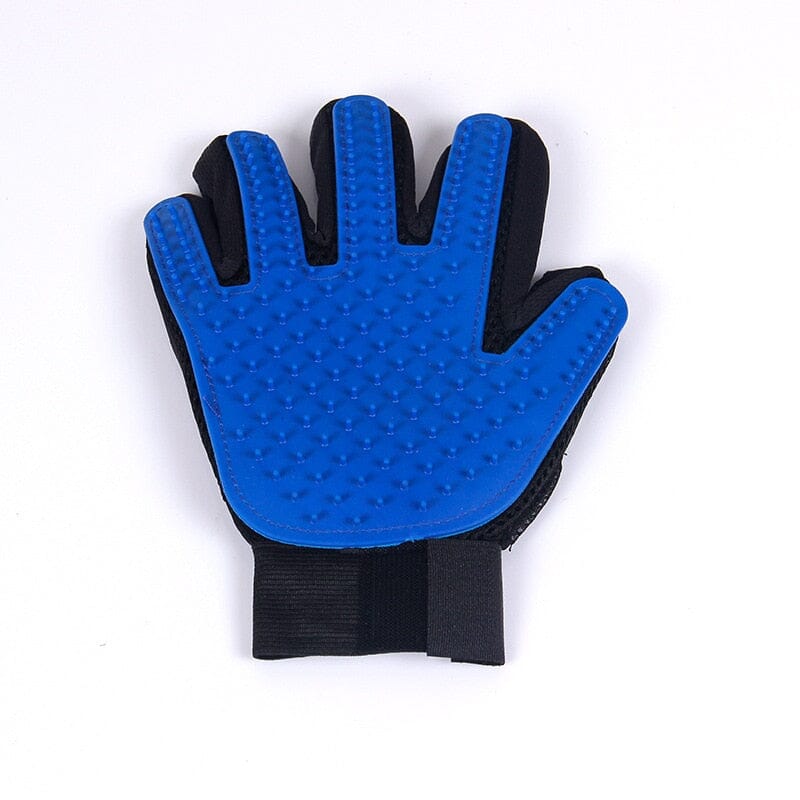 Pet Dog Cat Grooming Gloves 0 Barking Bears blue right