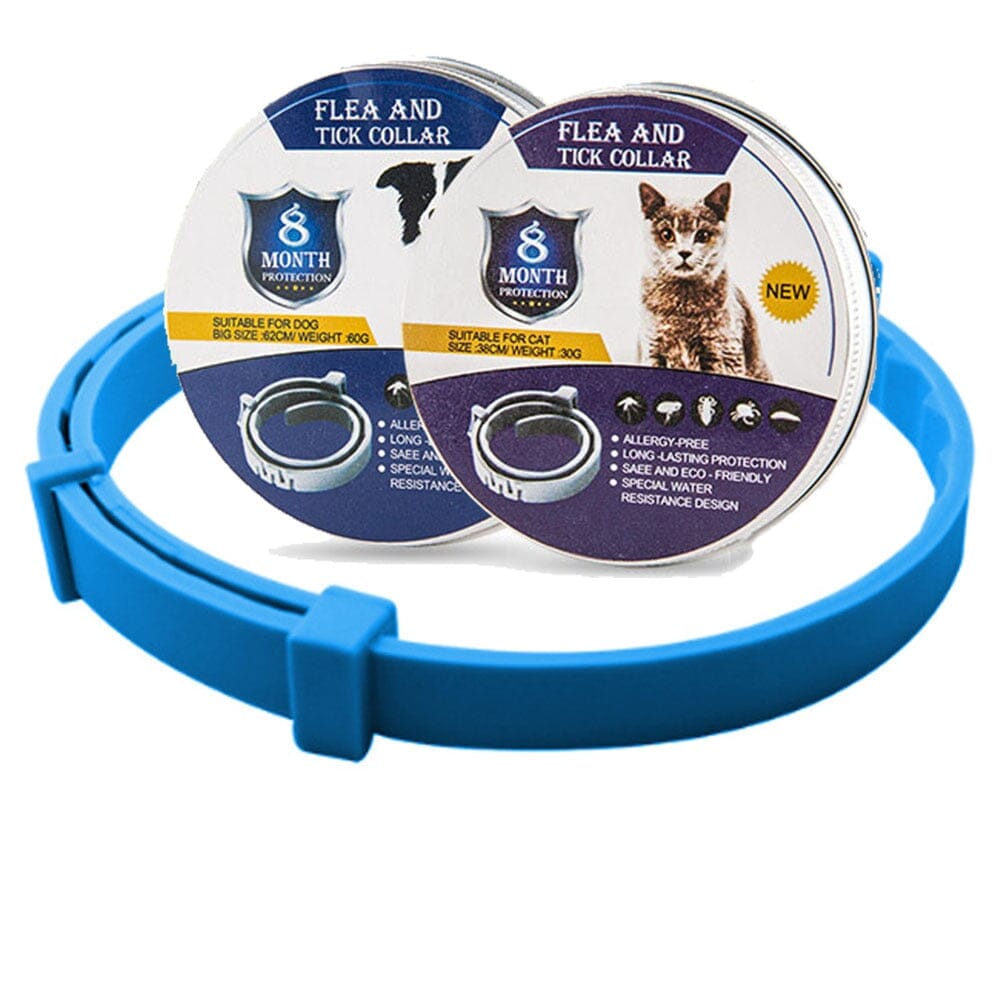 Pet Flea and Tick Collar 0 My Store blue box package 38cm for cats
