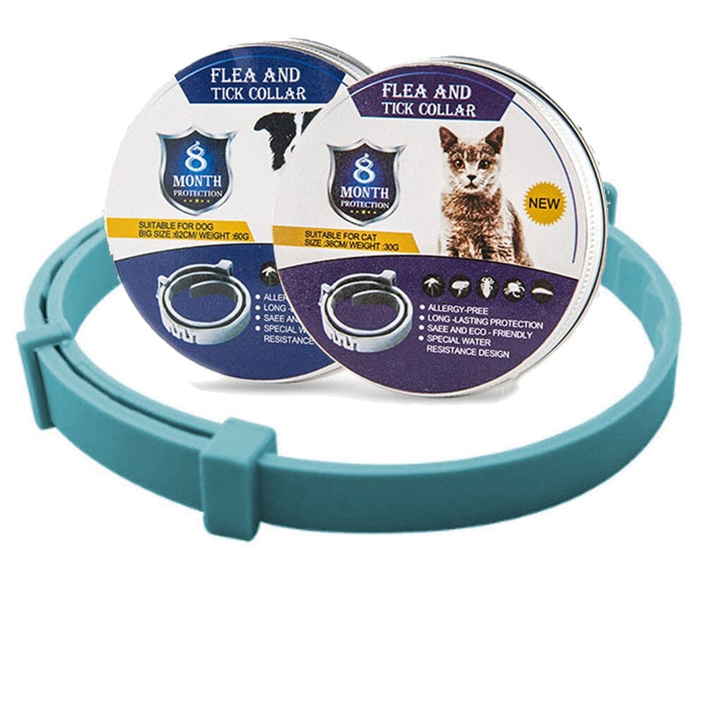 Pet Flea and Tick Collar 0 My Store sky blue box package 38cm for cats