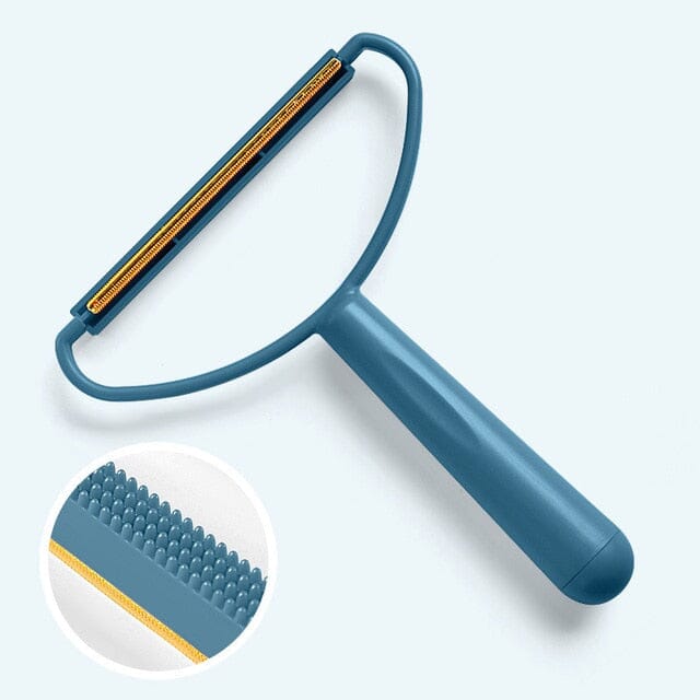 Pet Hair Remover Portable Manual Scraper Lint Cleaner 0 My Store blue