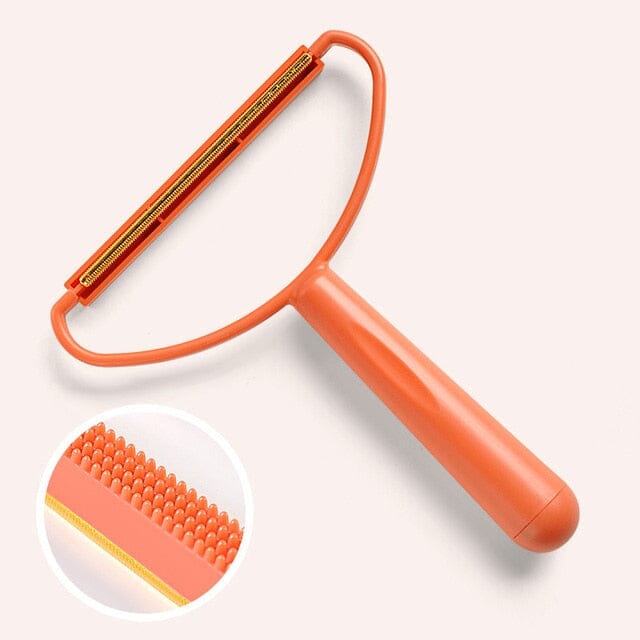 Pet Hair Remover Portable Manual Scraper Lint Cleaner 0 My Store orange