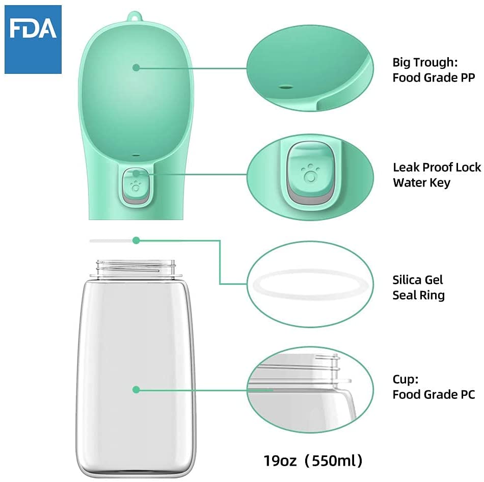 Portable Dog Water Bottle Outdoor Bowl 0 My Store