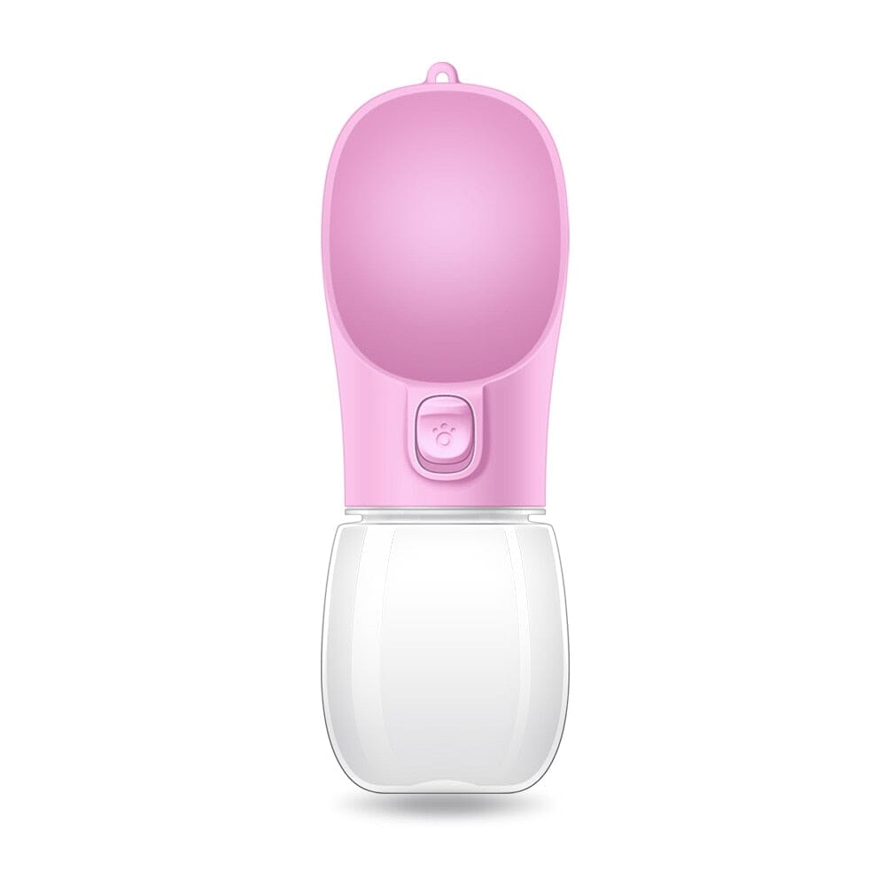 Portable Dog Water Bottle Outdoor Bowl 0 My Store Pink 350ml
