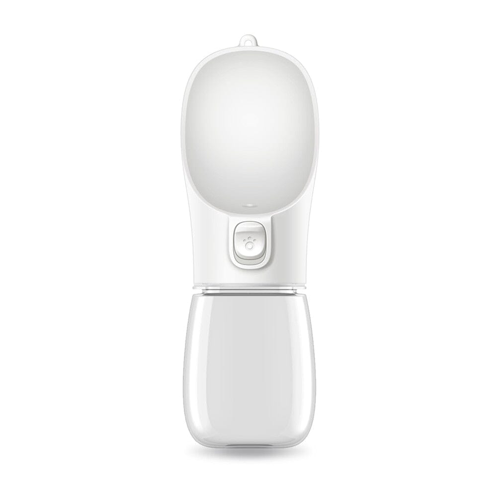 Portable Dog Water Bottle Outdoor Bowl 0 My Store White 350ml