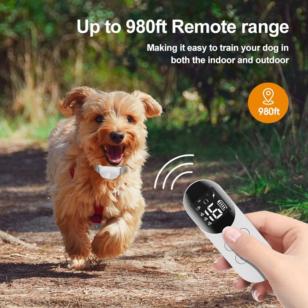 Remote Control Dog Training Collar Beep Vibration Trainer upto 300Meters 0 Barking Bears