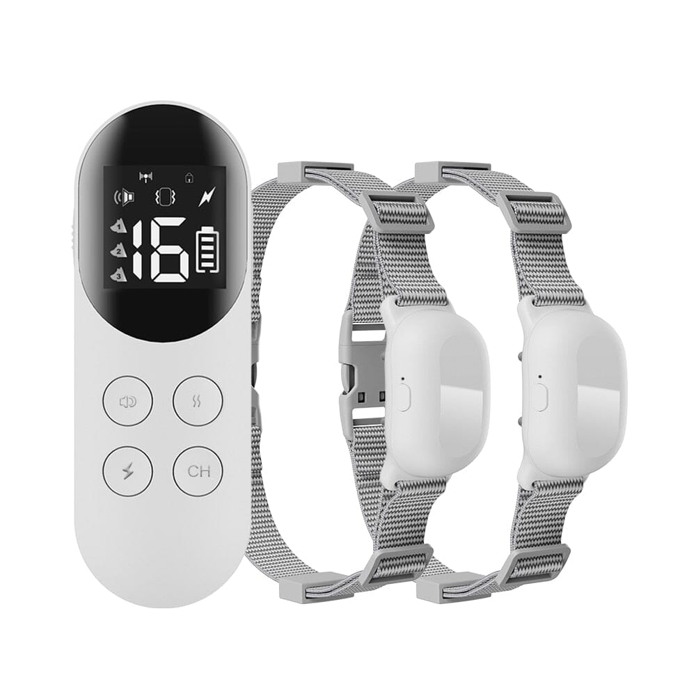 Remote Control Dog Training Collar Beep Vibration Trainer upto 300Meters 0 Barking Bears with 2pcs Receivers