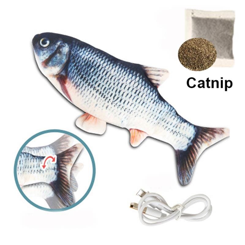3D Simulation Dancing Wiggle Soft Plush Fish Toy 0 My Store 