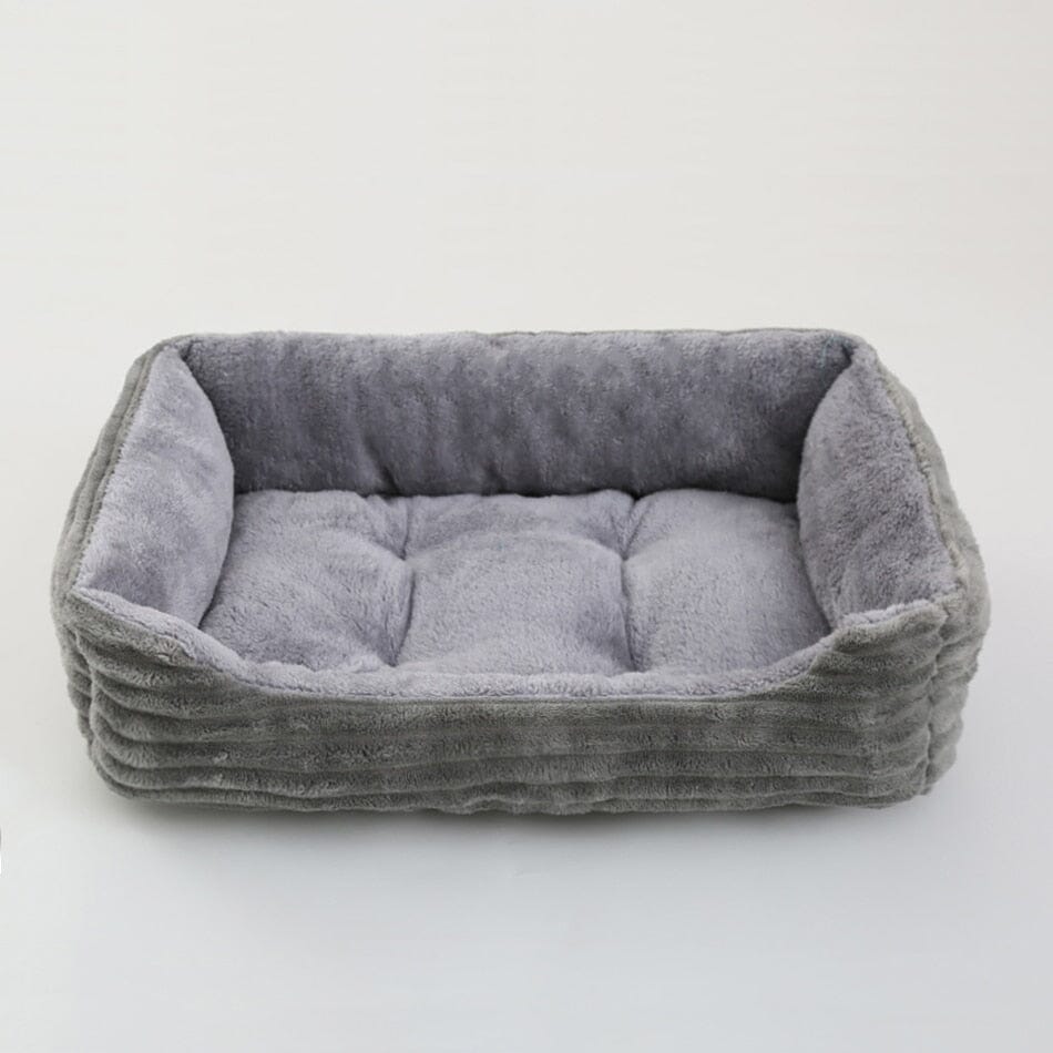 Bed for Dog Cat Pet Square Plush Kennel 0 Barking Bears 