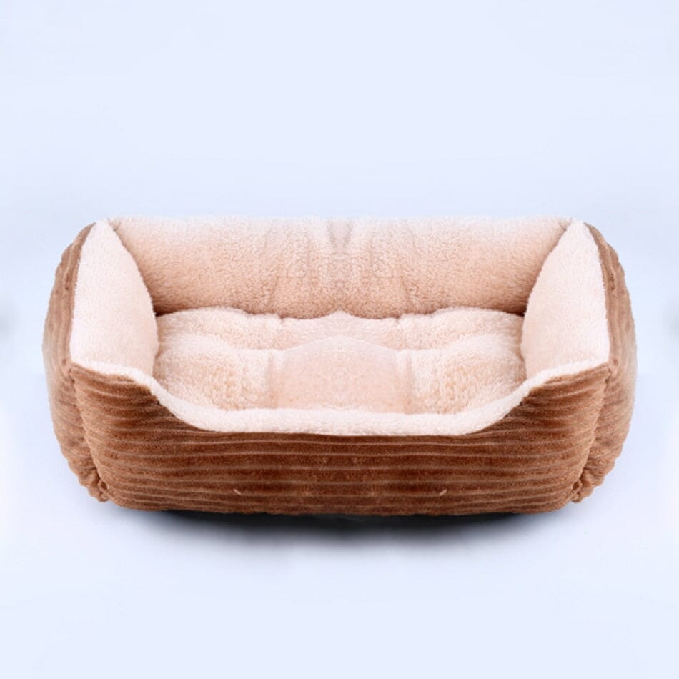 Bed for Dog Cat Pet Square Plush Kennel 0 Barking Bears cat dog bed 01 XS(43X34X12CM) 