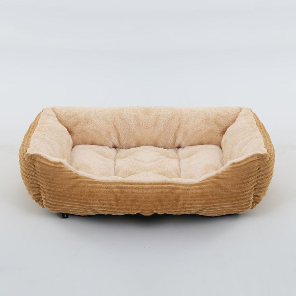 Bed for Dog Cat Pet Square Plush Kennel 0 Barking Bears cat dog bed 08 XS(43X34X12CM) 