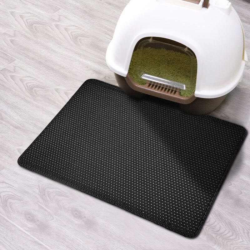 Cat Litter Waterproof Mat 0 Barking Bears Black 30X30CM 