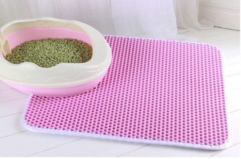 Cat Litter Waterproof Mat 0 Barking Bears Pink 30X30CM 