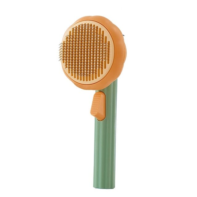Pumpkin Brush Self Cleaning Slicker Comb 0 My Store Green 