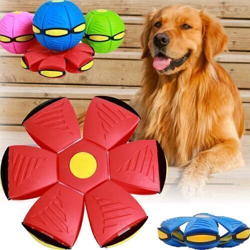 The Flying Saucer Ball™ 2.0 [Free Today] PuppyStop Red 
